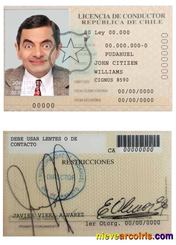 Chile licencia de conductor